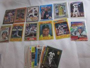 lot 209 image: Assorted Reggie Jackson Cards...