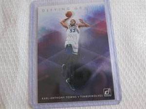 lot 216 image: 2019-20 Donruss Karl Anthony Towns ...