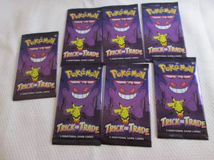 lot 220 image: 7  Pokemon Trick Or Trade Packs...