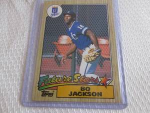 lot 223 image: 1987 Topps Bo Jackson Rookie Card...