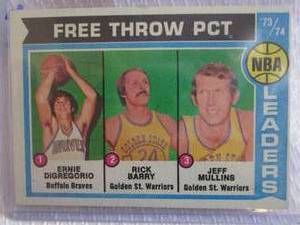 lot 231 image: 1974-75 Topps Rick Barry Free Throw...