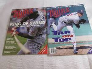 lot 239 image: 1991 & 1994 Twins Program & Magazin...