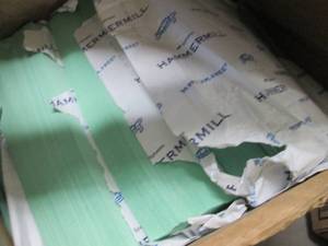 lot 474 image: Box of Open Reams Hammermill Green ...