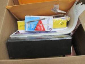 lot 480 image: Box of Assorted Office Products...