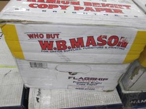 lot 482 image: Case of 5000 sheets WB Mason Premiu...