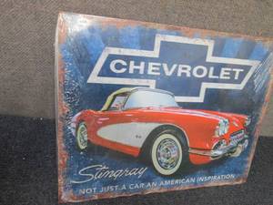 lot 490 image: Metal Sting Ray Sign 16x12.5 inches...