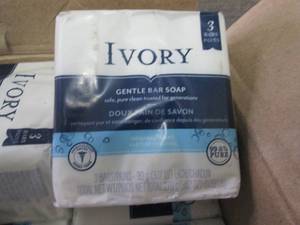 lot 272 image: 22- 3 pks Ivory Bar Soap...