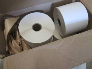 lot 292 image: 4 Rolls 1x3 inch Labels...