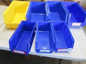 lot 296 image: 7 Assorted Akro Organizing Bins...