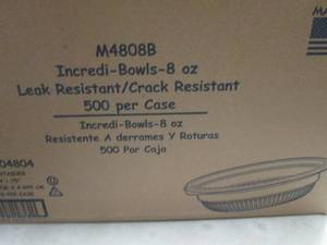 lot 370 image: Case of 500- 8oz ReusableRecyclabl...
