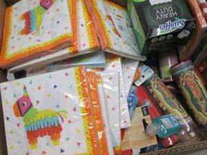 lot 402 image: Box of Assorted Small Overstock Ite...
