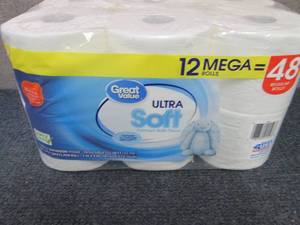 lot 413 image: 12 Mega Rolls Great Value Ultra Sof...