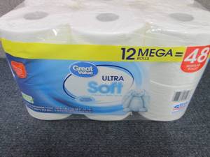 lot 415 image: 12 Mega Rolls Great Value Ultra Sof...