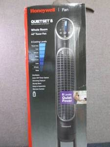 lot 458 image: Honeywell QuietSet Tower Fan 8 Spee...