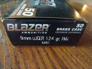 lot 84 image: 50 Rounds 9mm Luger FMJ Ammunition