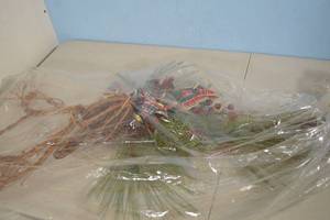 lot 9 image: Deer Head Pine Branch Decoration