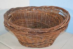 lot 58 image: 2ct Large Wicker Baskets