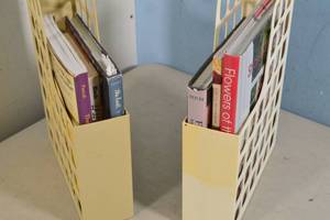 lot 65 image: 2ct Book Organizers  Assorted FloristBotanyCookbooks