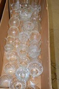 lot 28 image: Collection of Vintage Glassware Vase Collection for Weddings & Events