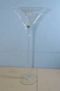lot 72 image: 32-in Tall Martini Glass Vase