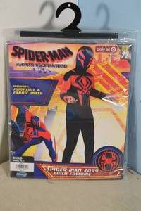 lot 136 image: Spider-Man Across The Spider-Verse Childrens Costume Spider-Man 2099 Small