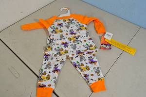 lot 167 image: Disney Halloween Mickey Mouse, Goofy & Pluto, Donald Duck Infant Pajama Set 12M