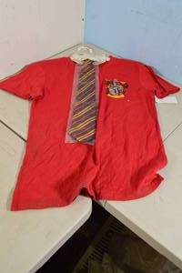 lot 179 image: Harry Potter Gryffindor Tee Small with Tie