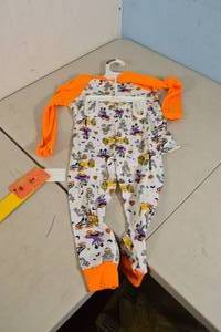 lot 180 image: Disney Halloween Mickey Mouse, Goofy & Pluto, Donald Duck Toddler Pajama Set 3T