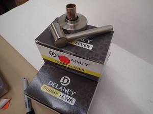DELANEY   RD  Satin Nickel Dummy Lever (3)