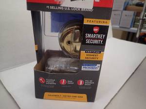 KWIKSET DeadboltKeyed 1 side - Polished Brass