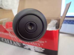 DELANEY Callan Fairfield Entrance & Single Cylinder Deadbolt  Black