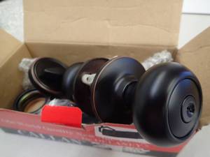 DELANEY Callan Saxon Entrance Single Cylinder Deadbolt Oil Rubbed Bronze Edged