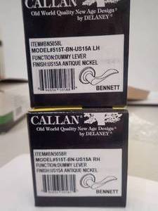 DELANEY Callan Dummy Lever Antique Nickel - Bennett (2)