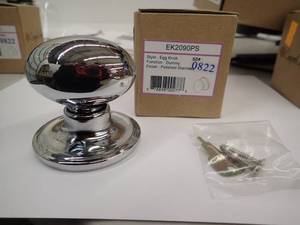 COPPER CREEK Dummy Egg Knob  7 TOTAL  Black coated-2,Polished Stainless-2, Tuscan Bronze -3