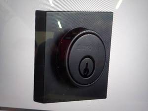 DEFIANT Dbl Cylinder Sq Contemporary Deadbolt (2) compete locks Keyed Alike
