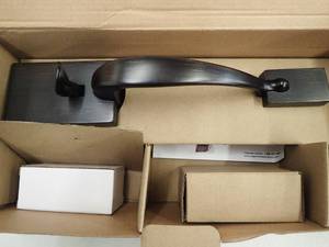 Copper Creek Exterior Handleset wLock  Interior Lever handle Fashion Tuscan Bronze