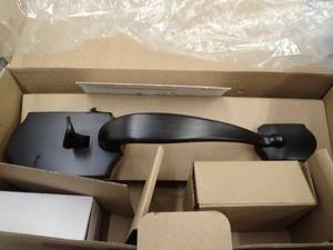 Copper Creek Exterior Handleset wlock  interiorn knob Heritage