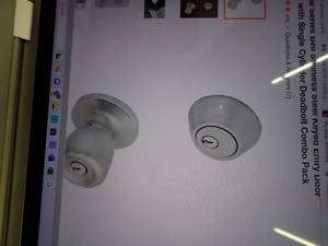 Defiant Combination EntryDeadbolt -Stainless Steel-Bell Knob