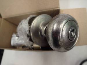Delaney Callan Entrance Lock Antique Silver -Saxon