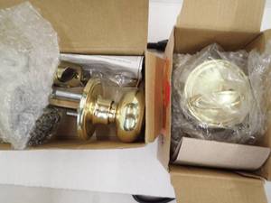 Copper Creek Passage Colonial & Standard Deadbolt -Polished Brass