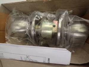 TA Commercial Entrance Knob Lock Satin Chrome Finish