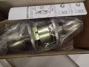 TA Commercial Entrance Knob Lock Satin Chrome Finish