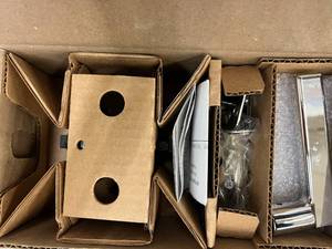 BALDWIN Reserve PrivacySquare Lever 5 Rose Polished Chrome