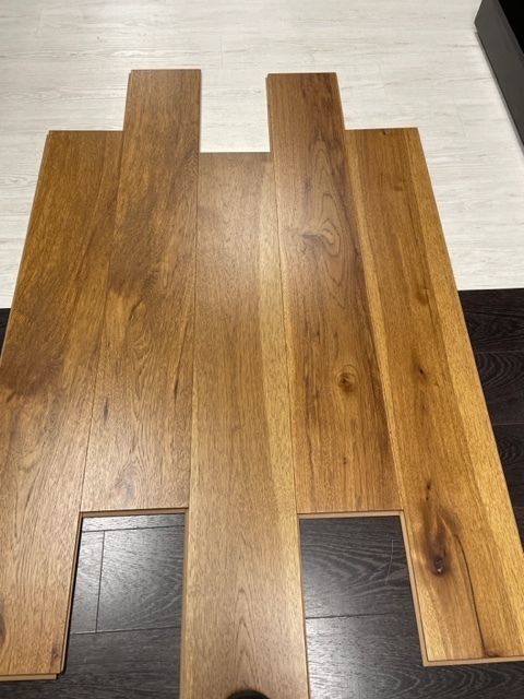 lot 158 image: 368 SF Gingham Oak Engineered Hardwood Flooring - Hickory 38x7.5x48 - WX