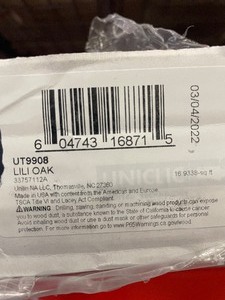 lot 115 image: 389 SF of Brand Name Quickstep Laminate Flooring - Lili Oak - 54x7.5 - LT