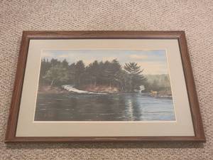 lot 29 image: Prairie Portage -Basswood Lake Print from Les C. Kouba
