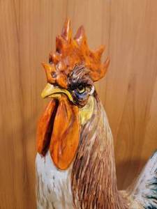 lot 55 image: Handsome Porcelain Rooster