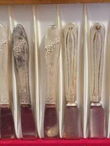 lot 58 image: Assorted Collection of Silver Plate Flatware Table Service