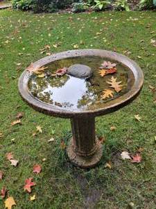 lot 16 image: River Stone Concrete Birdbath B