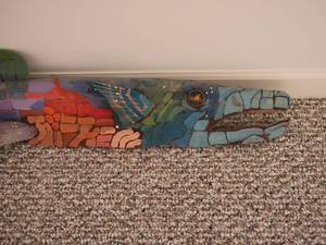 lot 38 image: Artist Ellen Miller Carved Mosiac Fish